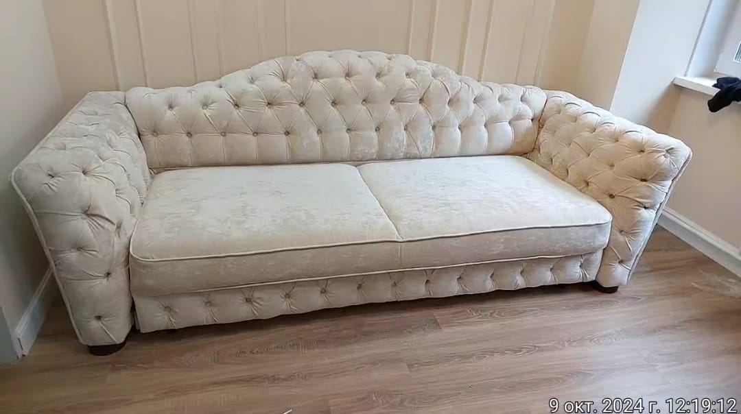 Замена обивки дивана на дому. Семиозерье